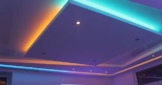 Натяжной потолок с подсветкой Клинцы, цена от 2121 руб.
